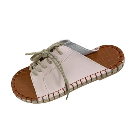 Womens Bandage Flat Open Toe Slippers Shoes Comfy Sandals Casual Comfortable Beach Sandals Summer Open Toe Slide Sandals Comfortable Flats Flip-Flops Casual Platforms Heeled Wedge Sandals A4311
Womens Bandage Flat Open Toe Slippers Shoes Comfy Sandals Casual Comfortable Beach Sandals Summer Open Toe Slide Sandals Comfortable Flats Flip-Flops Casual Platforms Heeled Wedge Sandals A4311