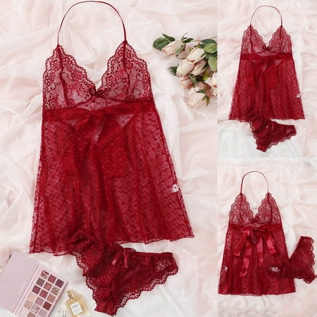 Wandatree Women Lingerie Corset Lace Free Wire Racy Muslin Sleepwear Underwear Tops+Briefs
Wandatree Women Lingerie Corset Lace Free Wire Racy Muslin Sleepwear Underwear Tops+Briefs