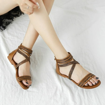 Cathalem High Heel Sandals for Women Size 9 Fashion Summer Women Casual Sandals Ladies Roman Flat Light Sandals for Women 8w Brown 8
Cathalem High Heel Sandals for Women Size 9 Fashion Summer Women Casual Sandals Ladies Roman Flat Light Sandals for Women 8w Brown 8