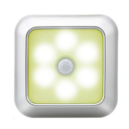 Night Light Motion Sensor LED Light Human Induction Night Lamp for Home Hotel Square Silver Housing Warm Light
Night Light Motion Sensor LED Light Human Induction Night Lamp for Home Hotel Square Silver Housing Warm Light