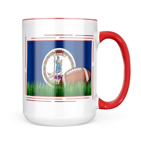 Neonblond Football with Flag Virginia region America (USA) Mug gift for Coffee Tea lovers
Neonblond Football with Flag Virginia region America (USA) Mug gift for Coffee Tea lovers