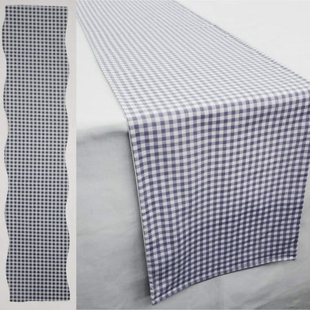 

Navy Blue & White Checked Gingham Table Runner by Penny s Needful Things (4 Feet Long - STRAIGHT) (Red)