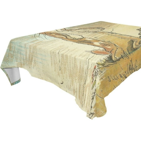 POPCreation Hare Tablecloth 60x104 inches
