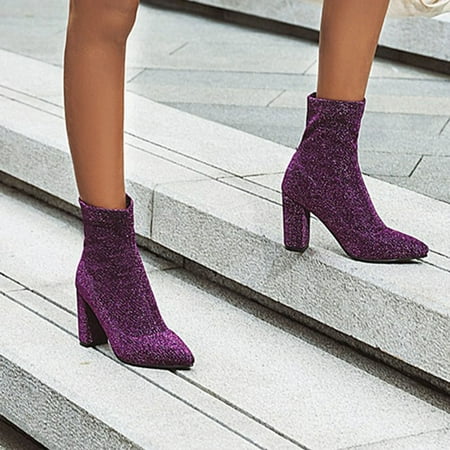 Cathalem Long Boots for Women over The Knee Wide Calf Fashion Boots Boots Thick Heels High Heels Elastic Short Boot Womens Mid Purple 8
Cathalem Long Boots for Women over The Knee Wide Calf Fashion Boots Boots Thick Heels High Heels Elastic Short Boot Womens Mid Purple 8