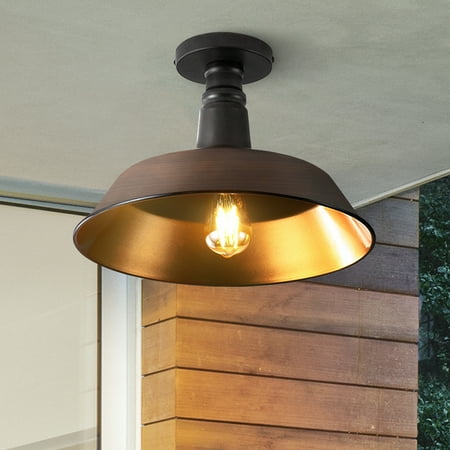 Camila 14 1-Light Classic Industrial Indoor/Outdoor Iron LED Semi Flush Mount Oil Rubbed Bronze/Copper
Camila 14 1-Light Classic Industrial Indoor/Outdoor Iron LED Semi Flush Mount Oil Rubbed Bronze/Copper