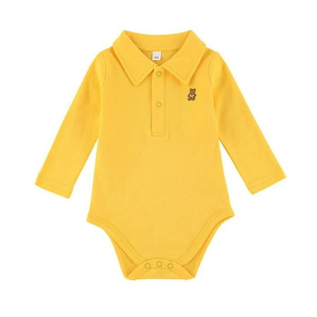 DOUBFIVSY Newborn Infant Baby Boy Girl Polo Bodysuit One Piece Romper Solid Short Sleeve Romper Summer Clothes
DOUBFIVSY Newborn Infant Baby Boy Girl Polo Bodysuit One Piece Romper Solid Short Sleeve Romper Summer Clothes