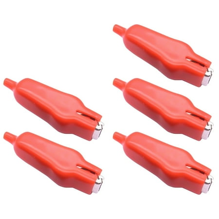 5pcs 20A Large current Insulated Alligator Clips test clamping spring clip 70mm
