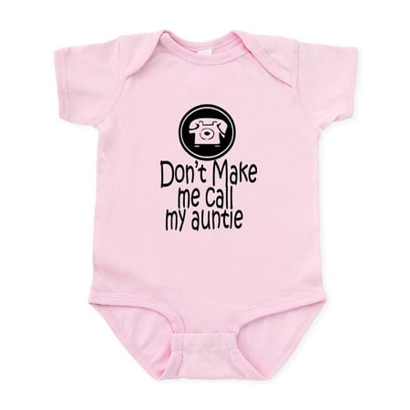 CafePress - Don t Make Me Call My Auntie Infant Bodysuit - Baby Light Bodysuit Size Newborn - 24 Months
CafePress - Don t Make Me Call My Auntie Infant Bodysuit - Baby Light Bodysuit Size Newborn - 24 Months