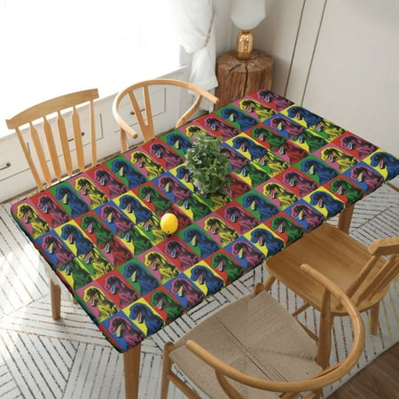 Home Deluxe Tablecloth Colorful Dinosaur Pop Waterproof Elastic Rim Edged Table Cover- For Christmas Parties And Picnics 5ft
Home Deluxe Tablecloth Colorful Dinosaur Pop Waterproof Elastic Rim Edged Table Cover- For Christmas Parties And Picnics 5ft