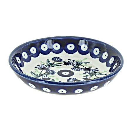 Blue Rose Polish Pottery Sweet Annie Small Shallow Dish