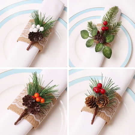2024 (4 pack) (1234) Christmas red fruit napkin ring bell napkin buckle with pine cone napkin ring Christmas table decoration 9x7cm plastic + foam + cloth
2024 (4 pack) (1234) Christmas red fruit napkin ring bell napkin buckle with pine cone napkin ring Christmas table decoration 9x7cm plastic + foam + cloth