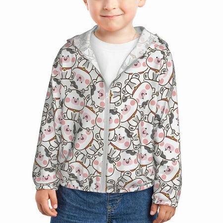 Vsdgher Cartoon Cow Kids Sun Protection Hoodie with Zip Rash Guard Tops Children s Long Sleeve Sun Protection Clothing -
Vsdgher Cartoon Cow Kids Sun Protection Hoodie with Zip Rash Guard Tops Children s Long Sleeve Sun Protection Clothing -