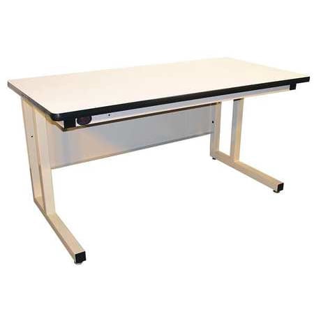 PRO-LINE CHD6030C-H11 Ergo Workbench, Beige, 60Lx30Wx30H In.