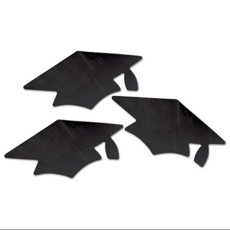 pack of 18 black metallic graduation cap grad party cutout pack of 18 black metallic graduation cap grad party cutout