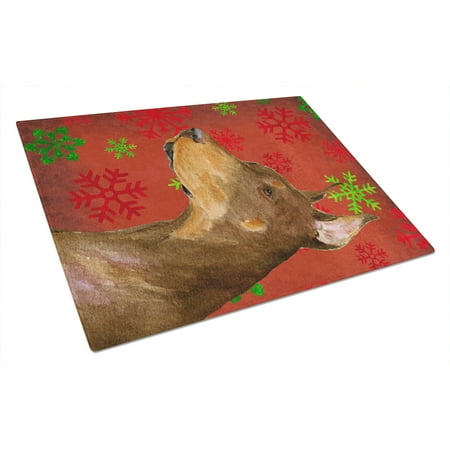 Carolines Treasures SS4675LCB Doberman Red and Green Snowflakes Holiday Christmas Glass Cutting Board Large 12H x 16W
Carolines Treasures SS4675LCB Doberman Red and Green Snowflakes Holiday Christmas Glass Cutting Board Large 12H x 16W