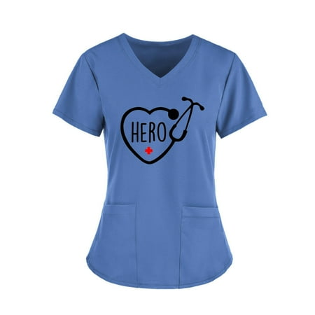 Scrubs_Tops Women Easter Day Women V Neck Short Sleeve Bunny Uniform Cute Rabbit Print Holiday Tops Scrubs_Shirts
Scrubs_Tops Women Easter Day Women V Neck Short Sleeve Bunny Uniform Cute Rabbit Print Holiday Tops Scrubs_Shirts