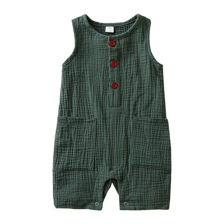 GEZHEN Boys Rompers Sleeveless One-Piece Rompers Solid Color Rompers Baby Girls Sleeveless Bodysuit Short Leg Romper Baby Sleeveless Solid Color Set Infant Bodysuit Unisex Newborn Outfit
GEZHEN Boys Rompers Sleeveless One-Piece Rompers Solid Color Rompers Baby Girls Sleeveless Bodysuit Short Leg Romper Baby Sleeveless Solid Color Set Infant Bodysuit Unisex Newborn Outfit