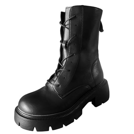 ZMHEGW Womens Boots Winter Ladies Leather Round Toe High Heel Solid Color Strappy Zipper Mid Large Size Ankle Boots Short Boots Shoes
ZMHEGW Womens Boots Winter Ladies Leather Round Toe High Heel Solid Color Strappy Zipper Mid Large Size Ankle Boots Short Boots Shoes