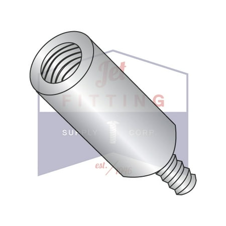 6-32 x 3/8 1/4 OD Round Standoffs (Male-Female) | Brass | Nickel (Quantity: 500)
6-32 x 3/8 1/4 OD Round Standoffs (Male-Female) | Brass | Nickel (Quantity: 500)