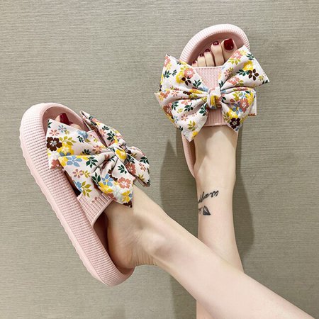 QWZNDZGR Fashion Printed Big Bowtie Slides Women Summer Thick Platform Cloud Slippers EVA Soft Sole Anti-slip Sandals Woman Flip Flops 45
QWZNDZGR Fashion Printed Big Bowtie Slides Women Summer Thick Platform Cloud Slippers EVA Soft Sole Anti-slip Sandals Woman Flip Flops 45