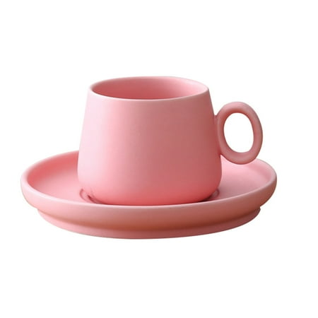 Coffee Cups with Tray Porcelain Tea Matte Ceramic Saucers Mug Macaron Home Supplies Pink
Coffee Cups with Tray Porcelain Tea Matte Ceramic Saucers Mug Macaron Home Supplies Pink