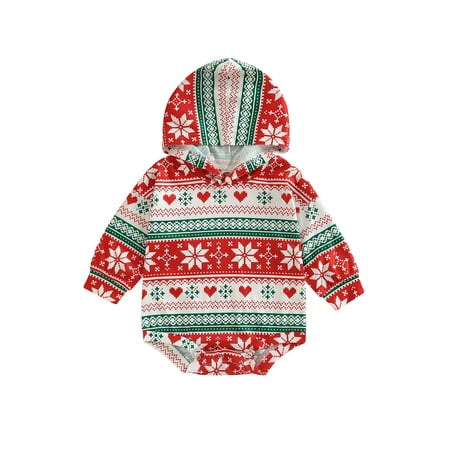 sdghg Infant Baby Christmas Romper Santa/Christmas Tree Print Long Sleeves Hood Jumpsuit for Boys Girls 0-24 Months
sdghg Infant Baby Christmas Romper Santa/Christmas Tree Print Long Sleeves Hood Jumpsuit for Boys Girls 0-24 Months