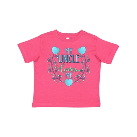 Inktastic My Uncle Loves Me with Flowers and Hearts Boys or Girls Toddler T-Shirt 
Inktastic My Uncle Loves Me with Flowers and Hearts Boys or Girls Toddler T-Shirt
