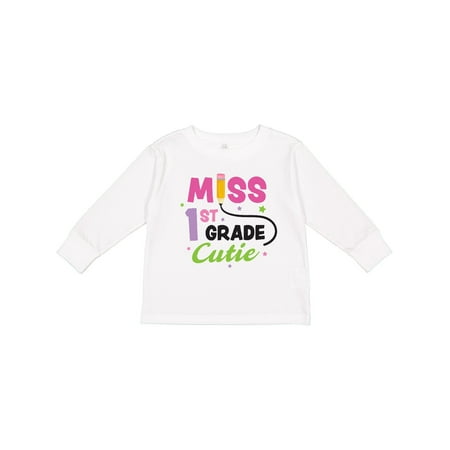 Inktastic Miss 1st Grade Cutie with Pencil and Stars Girls Long Sleeve Toddler T-Shirt
Inktastic Miss 1st Grade Cutie with Pencil and Stars Girls Long Sleeve Toddler T-Shirt