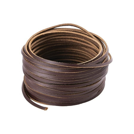 UKAP Cord Shoelace Strap For Jewelry Making Flat Leather String Necklace Beading Two Layer Cowhide Red Brown-5Y 2.2mmx3mm
UKAP Cord Shoelace Strap For Jewelry Making Flat Leather String Necklace Beading Two Layer Cowhide Red Brown-5Y 2.2mmx3mm