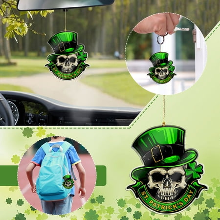 TOYFUNNY Diy Horror Movie Ornament For St. Patrick S Day Decoration Car Rearview Mirror Pendant Crafts Collection
TOYFUNNY Diy Horror Movie Ornament For St. Patrick S Day Decoration Car Rearview Mirror Pendant Crafts Collection