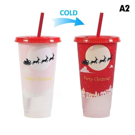 TOP-helper Creative Color Changing Cup With Straws Plastic Reusable Drink Mugs Drinkware
TOP-helper Creative Color Changing Cup With Straws Plastic Reusable Drink Mugs Drinkware