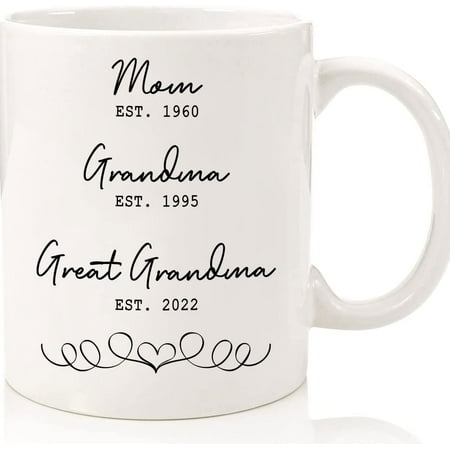 New Great Grandma Mug Great Grandma Gift Great Grandma Pregnancy Announcement Mom Grandma Gift New Baby Gift Ceramic Novelty Coffee Mugs 11oz 15oz Mug Tea Cup Gift Present Mug Fo
New Great Grandma Mug Great Grandma Gift Great Grandma Pregnancy Announcement Mom Grandma Gift New Baby Gift Ceramic Novelty Coffee Mugs 11oz 15oz Mug Tea Cup Gift Present Mug Fo
