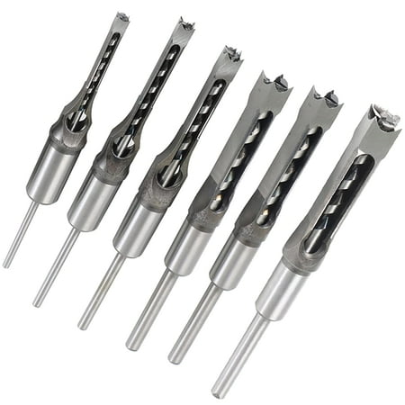 EPOTOOR 6PCS Square Hole Drills Set Tool Round Handle Tenon Chisel Drill Bits Diameters 5/8 in 9/16 in 1/2 in 3/8 in 5/16 in 1/4 in
EPOTOOR 6PCS Square Hole Drills Set Tool Round Handle Tenon Chisel Drill Bits Diameters 5/8 in 9/16 in 1/2 in 3/8 in 5/16 in 1/4 in