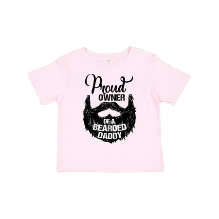 Inktastic Proud Owner of a Bearded Daddy Gift Toddler Boy or Toddler Girl T-Shirt