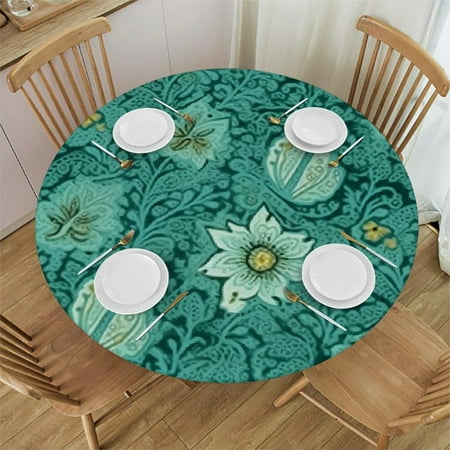 Xllo0ord Round Fitted Tablecloth Elastic Edge Design Table Cover Waterproof Oil-Proof Hippie Flowers Fits up Tables 54-58
Xllo0ord Round Fitted Tablecloth Elastic Edge Design Table Cover Waterproof Oil-Proof Hippie Flowers Fits up Tables 54-58