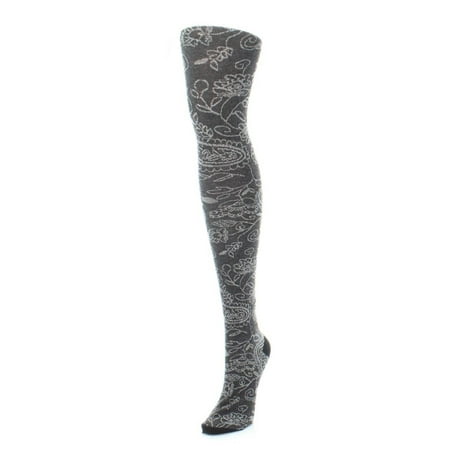 MeMoi Paisley Pop Cotton Blend Sweater Tights - Mens - Male