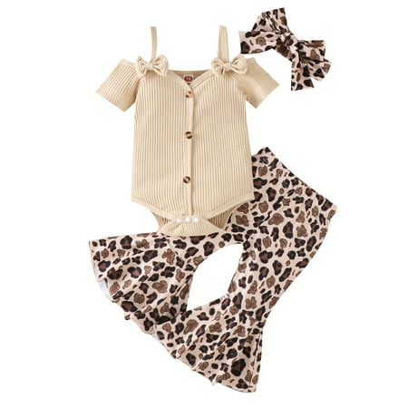 Infant Baby Girl Clothes Suspenders Short Sleeve Ribbed Romper Flared Pants Set 3M 6M 12M 18M 24M Headband 3pcs Summer Outfit
Infant Baby Girl Clothes Suspenders Short Sleeve Ribbed Romper Flared Pants Set 3M 6M 12M 18M 24M Headband 3pcs Summer Outfit