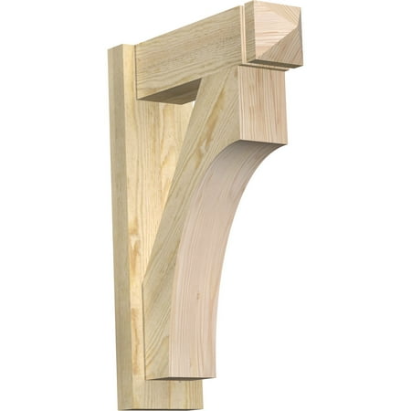 6 W x 18 D x 26 H Westlake Rough Sawn Arts and Crafts Outlooker Douglas Fir