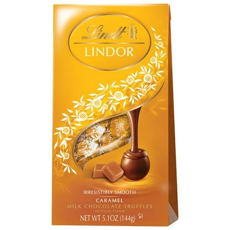 Lindt Lindor Caramel Milk Chocolate Truffles, 5.1 oz