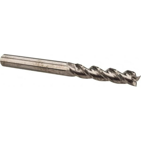 Accupro 1/4 1 LOC 1/4 Shank Diam 2-1/2 OAL 3 Flute Solid Carbide Square End Mill Single End Uncoated Spiral Flute 37° Helix Centercutting Right Hand Cut Right Hand Flute
Accupro 1/4 1 LOC 1/4 Shank Diam 2-1/2 OAL 3 Flute Solid Carbide Square End Mill Single End Uncoated Spiral Flute 37° Helix Centercutting Right Hand Cut Right Hand Flute