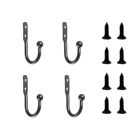 12pcs Mini Hook Single Small Size Wall Hooks Decorative Door Hanger Metal Alloy Wall Hangers Black Hooks(4 hooks and 8 screws)
12pcs Mini Hook Single Small Size Wall Hooks Decorative Door Hanger Metal Alloy Wall Hangers Black Hooks(4 hooks and 8 screws)