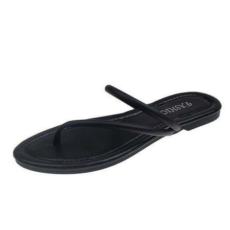 Womens Summer Flip-flops Slippers Home Solid Color Flat Bottom Slippers Fashion Casual Beach Slippers
Womens Summer Flip-flops Slippers Home Solid Color Flat Bottom Slippers Fashion Casual Beach Slippers