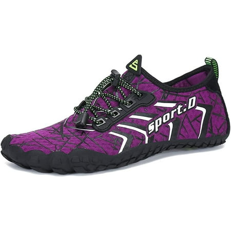 Water Shoes Beach Diving Shoes for Mens Womens White/Purple (41 Inner Length: 260mm)
Water Shoes Beach Diving Shoes for Mens Womens White/Purple (41 Inner Length: 260mm)