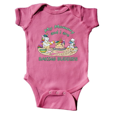 Inktastic My Mommy and I are Baking Buddies Gift Baby Boy or Baby Girl Bodysuit