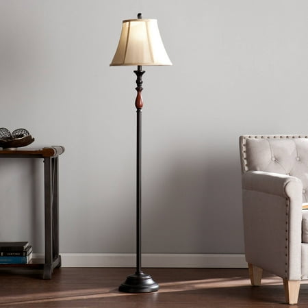 Southern Enterprises Lissa Soft traditional style Floor Lamp, Black