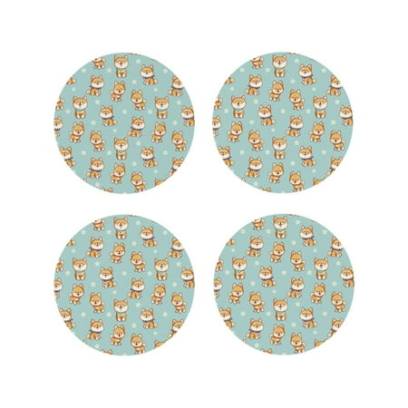 Drink Coasters Set of 4 Cute Corgi Dog Funny Cartoon Leather Coasters for Coffee Table Protector Heat Resistant Cute Coasters for Home Decor Housewarming Gifts Bar Kitchen 4 Inch Round Shape
Drink Coasters Set of 4 Cute Corgi Dog Funny Cartoon Leather Coasters for Coffee Table Protector Heat Resistant Cute Coasters for Home Decor Housewarming Gifts Bar Kitchen 4 Inch Round Shape