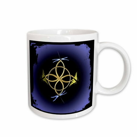 3dRose A gold Celtic knot with butterflies and dragonflies Ceramic Mug 15-ounce
3dRose A gold Celtic knot with butterflies and dragonflies Ceramic Mug 15-ounce