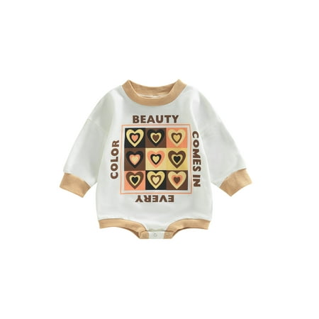 Valentines Days Infant Baby Cute Romper Heart Letter Patchwork Long Sleeve Sweatshirt Jumpsuits
Valentines Days Infant Baby Cute Romper Heart Letter Patchwork Long Sleeve Sweatshirt Jumpsuits