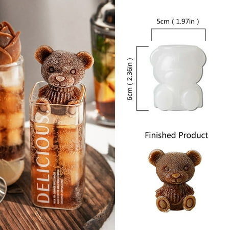 ZHIYU 2pc Ice Making Silicone Net Red Ice Box Ice Box Coffee Ice Mold Bear Cartoon Bear Ice Cube Mold Ice Box
ZHIYU 2pc Ice Making Silicone Net Red Ice Box Ice Box Coffee Ice Mold Bear Cartoon Bear Ice Cube Mold Ice Box