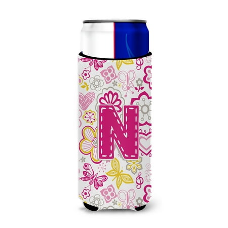 Caroline s Treasures CJ2005-NMUK Letter N Flowers and Butterflies Pink Ultra Hugger for slim cans Slim Can multicolor
Caroline s Treasures CJ2005-NMUK Letter N Flowers and Butterflies Pink Ultra Hugger for slim cans Slim Can multicolor
